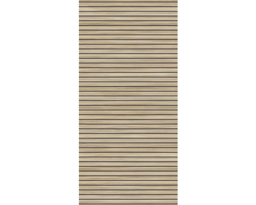 Panneau en bois avec lattes horizontales pour revêtement mural ou de plafond