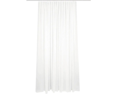 Rideau avec ruban de rideau Flamio blanc 450x225 cm