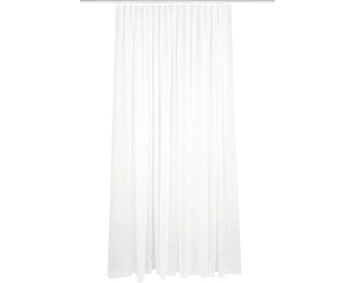 Rideau avec ruban de rideau Flamio blanc 450x245 cm