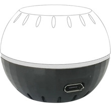 Lampe ronde avec port USB