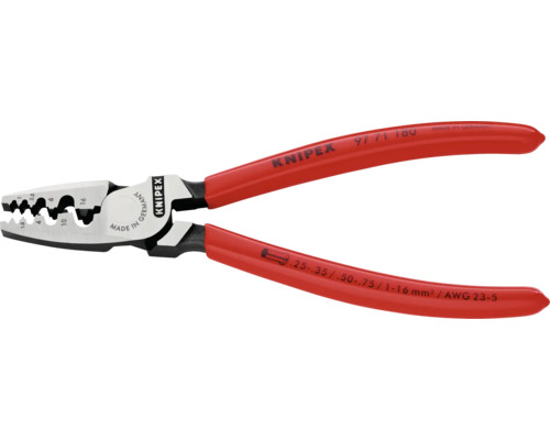 Pince à sertir Knipex avec poignées multi-composants