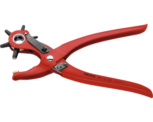 Pince emporte-pièces en étoile Knipex rouge revêtue par poudre 220 mm