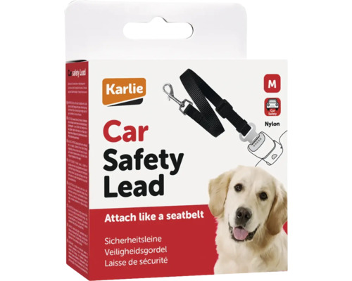 Laisse de sécurité pour voiture Karlie taille M, sangle en nylon pour chiens