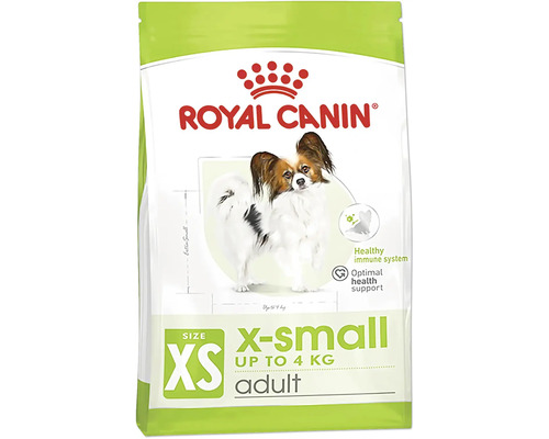 Hundefutter trocken ROYAL CANIN X-Small Adult 1,5 kg Royal Canin Adult Hundetrockenfutter für sehr kleine Hunde bis 4 Kilogramm