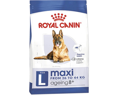 Royal Canin Nourriture pour chiens Maxi Ageing 8+, 15kg Royal Canin Maxi Ageing 8 Plus nourriture pour chiens de grande taille et âgés à partir de 26 kilogrammes