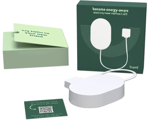 Interface de compteur électrique 2 LED Frient avec emballage