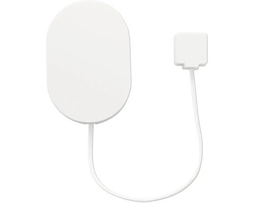 Capteur de lumière LED blanc avec boîtier rond et prise