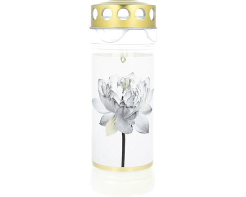 Grabkerze Premium Lotusblume H 21.8 cm