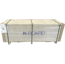 Panneaux OSB emballés sur une palette, K-Board