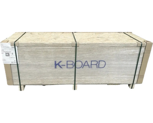 Panneaux OSB emballés sur une palette, K-Board