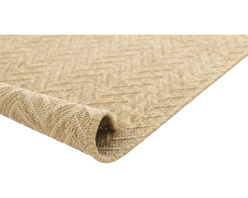 Tapis à motif zigzag, enroulé