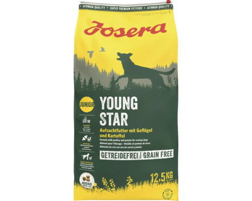 Josera Hundefutter trocken Young Star mit Geflügel und Kartoffel 12.5 kg Junior