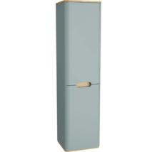 Armoire de salle de bain haute avec tiroir et surface en bois