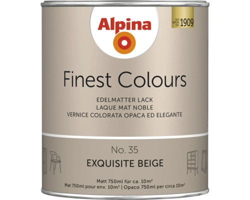Alpina Finest Colours Lack exquisite beige 750 ml Alpina Finest Colours Lack Exquisite Beige, 750 ml Dose