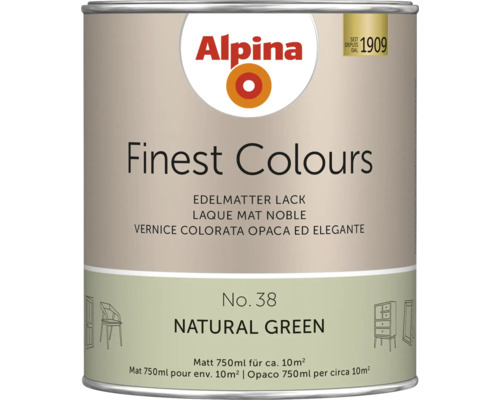 Alpina Finest Colours Lack natural green 750 ml Alpina Finest Colours Lack Natural Green, 750 ml Dose