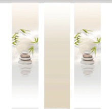 Panneau japonais impression numérique Buda naturel lot de 3 60x245 cm
