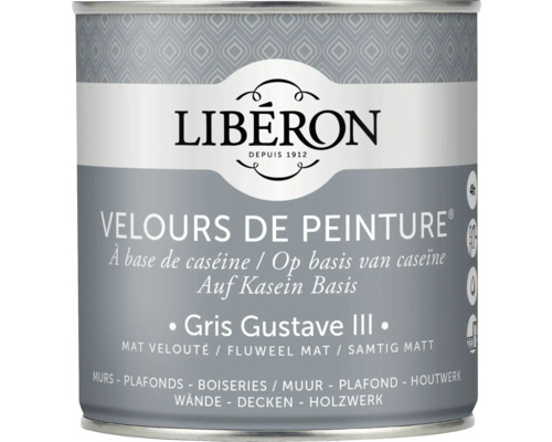 Wandfarbe Velours de Peinture grau gustave III 0,5 l