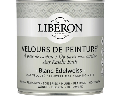 Peinture murale Velours de Peinture Blanc Edelweiss 0.5 l