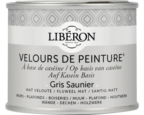 Rénovation V33 Perfection cuisine noir quartz 75 ml Peinture velours Libéron à base de caséine pour murs, plafonds et boiseries
