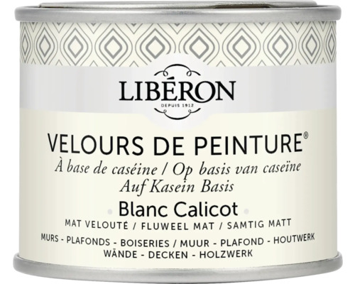 Wandfarbe Velours de Peinture weiss calicot 125 ml Farbe auf Kaseinbasis der Marke Liberon in Dose