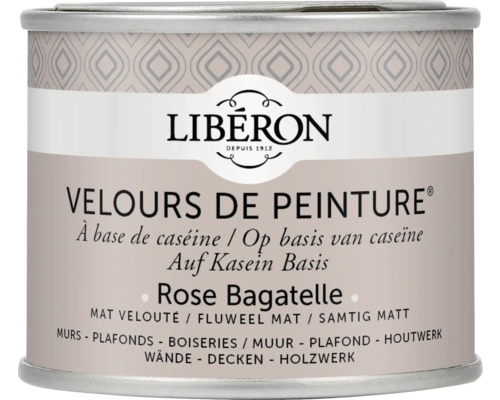 Wandfarbe Velours de Peinture rosa bagatelle 125 ml Liberon Velours de Peinture Farbe Rose Bagatelle auf Kasein Basis in Dose