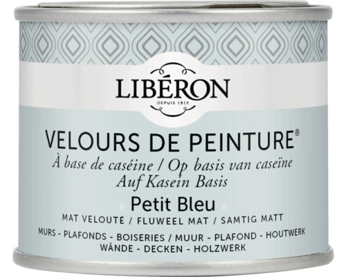 Wandfarbe Velours de Peinture blau petit 125 ml Farbdose Petit Bleu von Libéron für Wände, Decken und Holzwerk