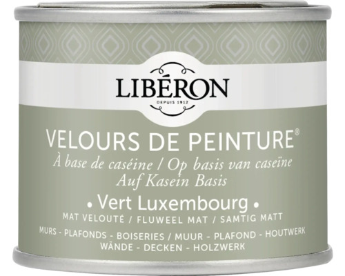 Wandfarbe Velours de Peinture grün luxembourg 125 ml Farbe auf Kaseinbasis in einer Dose