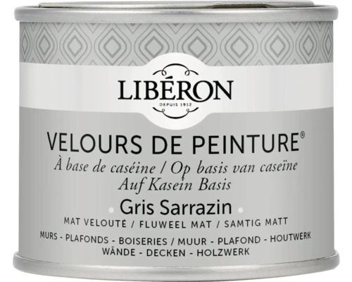 Peinture murale Velours de Peinture Gris Sarrazin 125 ml Boîte de peinture Liberon Velours de Peinture