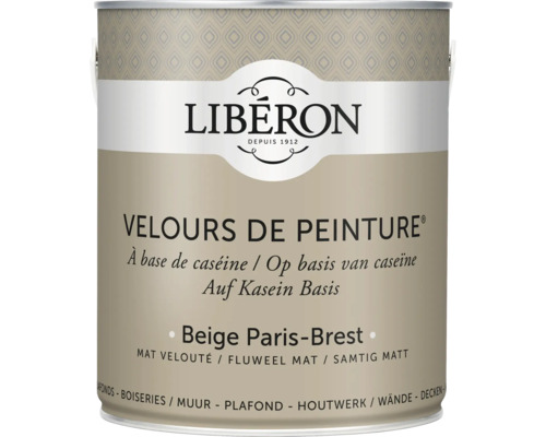 Wandfarbe Velours de Peinture beige paris-brest 2,5 l Liberon Velours de Peinture Beige Paris-Brest Farbdose