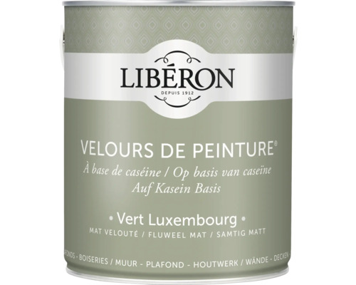 Peinture murale Velours de Peinture Vert Luxembourg 2.5 l