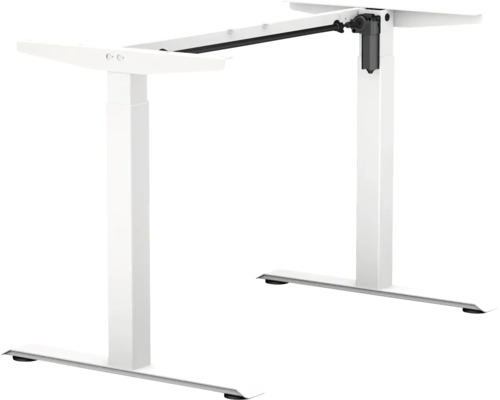 Piètement de table E-SMART réglable en hauteur électrique à 2 niveaux 700-1170 mm blanc 1 moteur