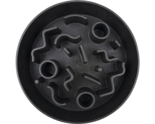 Napf für Haustiere mit Labyrinthstruktur zur Futterverlangsamung