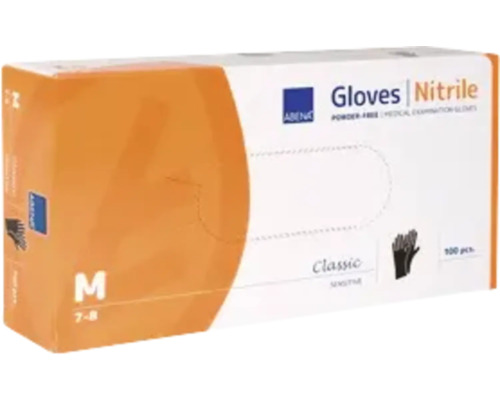 Gants de protection jetables Classic nitrile taille M noir 100 pièces Gants de protection jetables Classic nitrile taille M noir 100 pièces