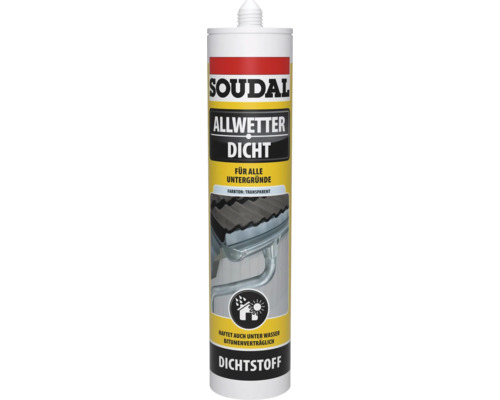 Soudal Etanchéité tous temps transparent 300 ml Soudal Etanchéité tous temps transparent 300 ml