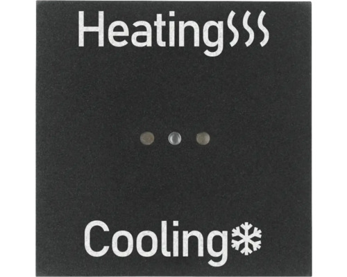 Insert de touche smart PLACE Heating-Cooling 1 position noir