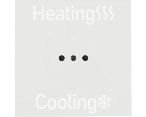 Insert de touche smart PLACE Heating-Cooling 1 position blanc