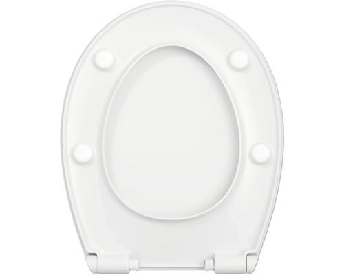 Abattant de WC en plastique, vue de dessus