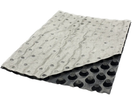 Noppenbahn für Grundmauerschutz HDPE mit Thermofaserstoff 20 m x 2 m Rolle = 40 m² Noppenbahn mit Filtervlies