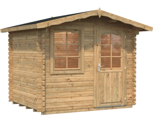 Maison de jardin en bois avec fenêtre et porte