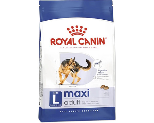 Croquettes pour chiens ROYAL CANIN Maxi Adult 4 kg Emballage de nourriture pour chiens Royal Canin Maxi Adult