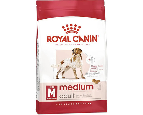 Nourriture pour chiens Royal Canin médium Adulte, 15 kg Aliment sec Royal Canin pour chiens adultes de taille moyenne