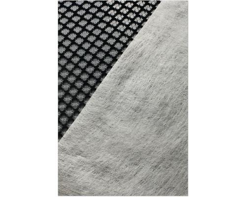 Noppenbahn 5+5 für Grundmauerschutz HDPE beidseitig mit Thermofaserstoff 5 m x 2 m Rolle = 10 m² Noppenbahn mit Filtervlies für den Gartenbau