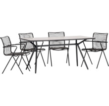 Ensemble table de jardin avec quatre chaises pour l''extérieur