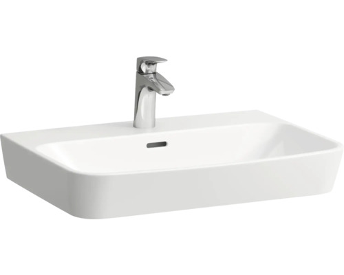 Lavabo MODERNA R 62/46.5 cm sans trou de robinetterie/avec trop-plein