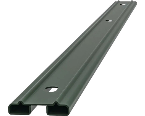 Baguette de profilé baguette de recouvrement Multi 63 cm, vert Traverse de clôture en métal avec trous