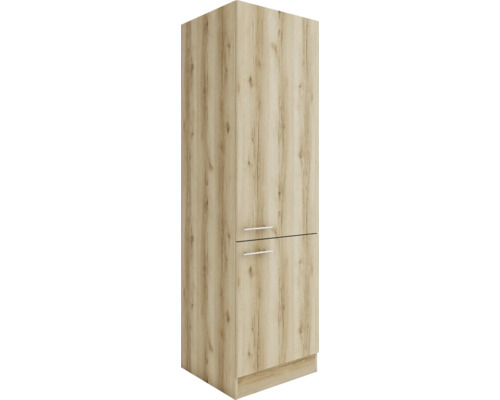 Armoire à provisions Optifit Livorno290 lxpxh 60x57,1x206,8 cm chêne sauvage mat structuré démonté butée réversible (montage à gauche ou à droite)