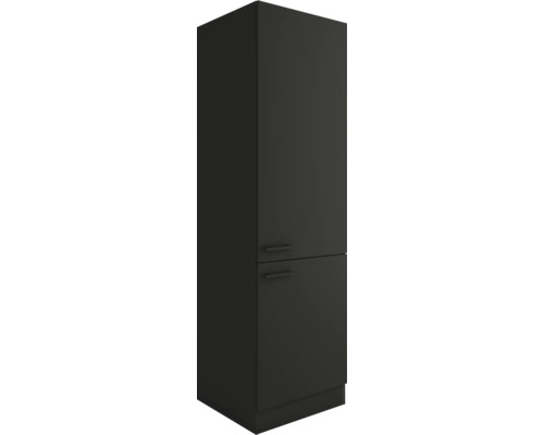 Armoire à provisions Optifit Madrid420 lxpxh 60x57,1x206,8 cm anthracite mat démontée tirant réversible (montage à gauche ou à droite)