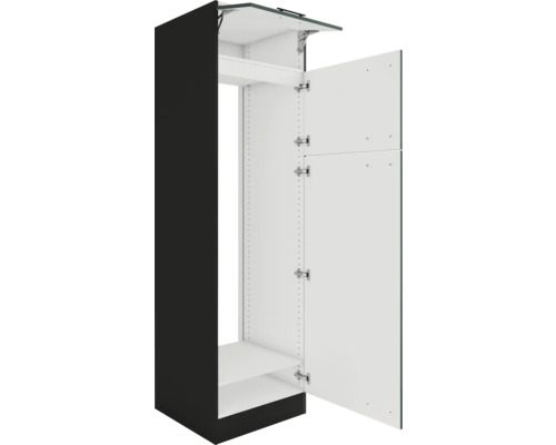 Armoire avec étagères et portes pivotantes