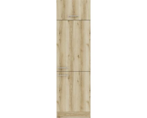 Meuble de cuisine avec structure en bois et deux tiroirs