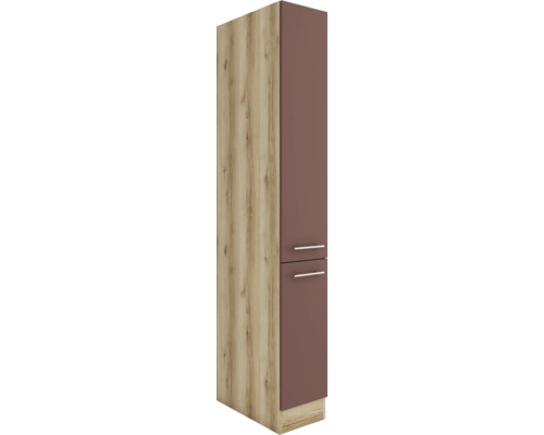 Armoire à provisions Optifit Bari407 lxpxh 30x57,1x206,8 cm rouge rouille mat démontée